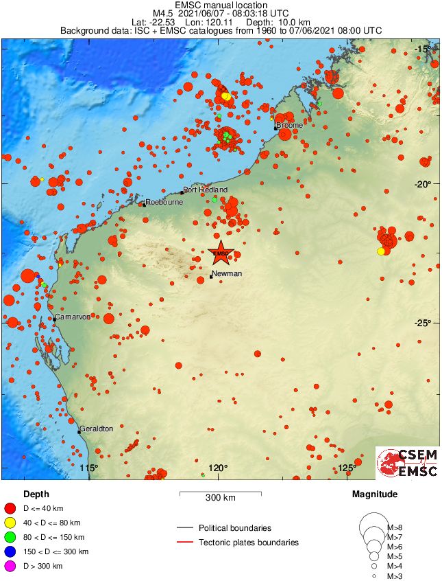 wide historical seismicity
