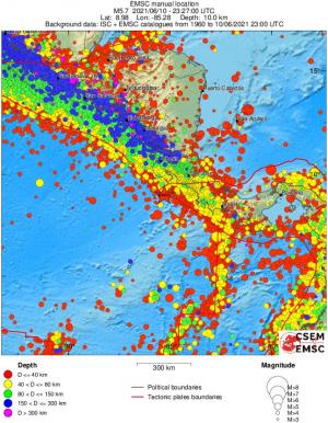 wide historical seismicity