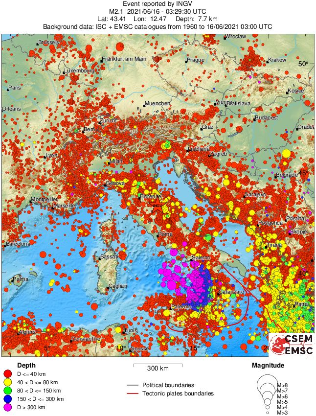 wide historical seismicity